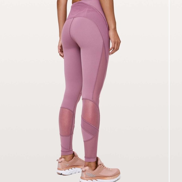 Lululemon Clear The Court Tight *28", Color: Figue/Pink, Size: 6 - Picture 2 of 6